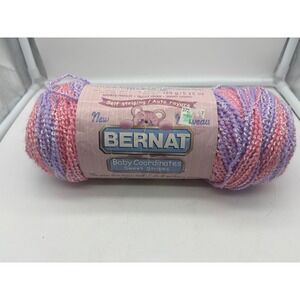 Bernat Baby Coordinates Sweet Stripes Yarn Pink Purple Acrylic BlendDiscontinued